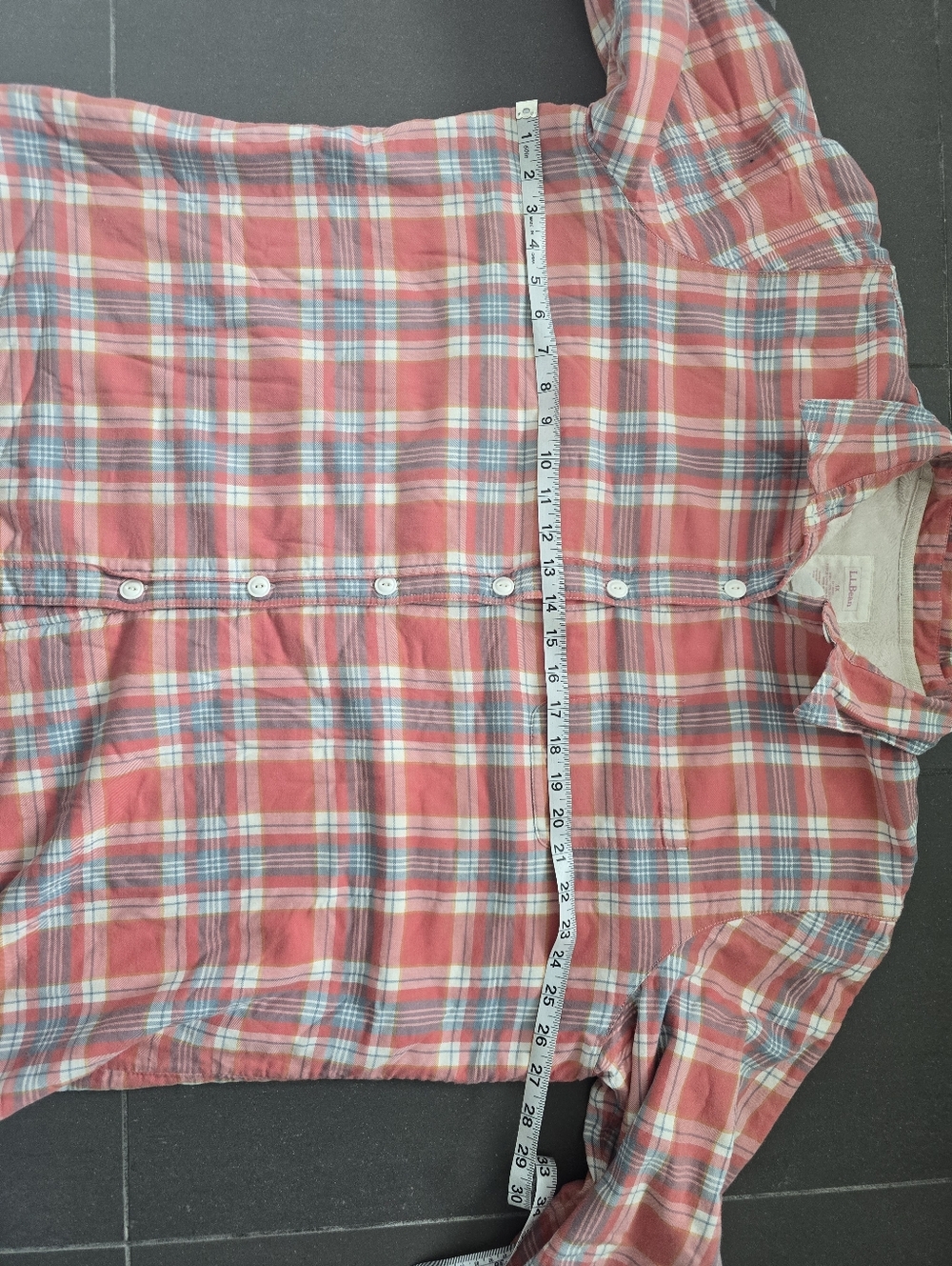 L.L Bean Sherpa Lined Plaid jacket - Picture 5 of 6
